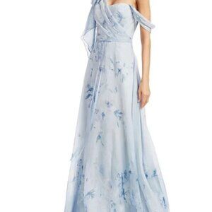 Marchesa Notte Stunning flowing chiffon draped over delicate lace lining.